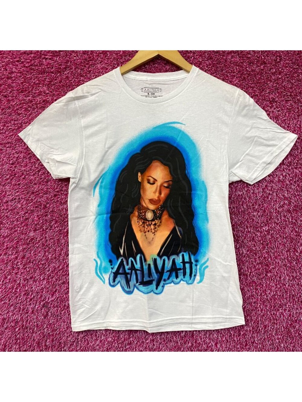 Aaliyah Princess Of RnB  Airbrush T-Shirt Small